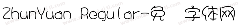 ZhunYuan Regular字体转换